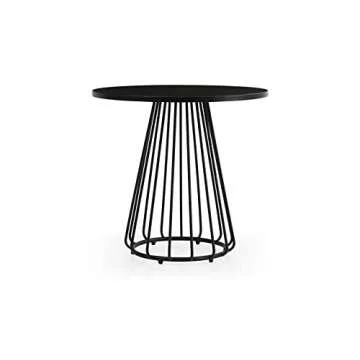 ZURI Gale Modern Stainless Steel Outdoor Dining Table