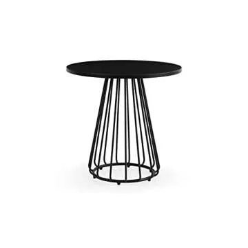 ZURI Gale Modern Stainless Steel Outdoor Dining Table