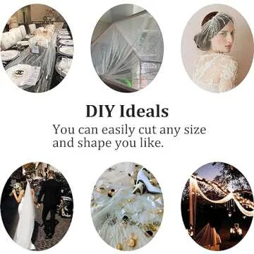 OSVINO Pink Pearl Wedding Arch Decorations Romantic Bridal Veil Lace Fabrics Dessert Table Cloth 63x120 inches Long Beaded Tulle Chiffon Tablecloth Bridal Shower Holiday Birthday Party Table Decor