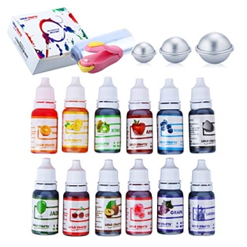 Ultimate DIY Bath Bomb Kit with Molds, Dye & Sealer - 46 Pcs