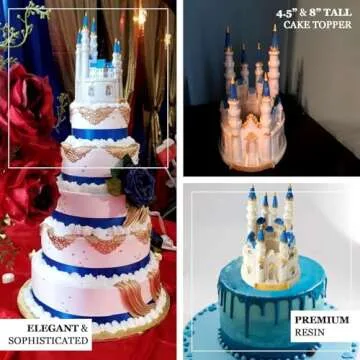Efavormart 8.5" Cinderella's Castle Cake Topper Figurine For Wedding Party Special Event