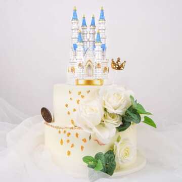 Efavormart 8.5" Cinderella's Castle Cake Topper Figurine For Wedding Party Special Event