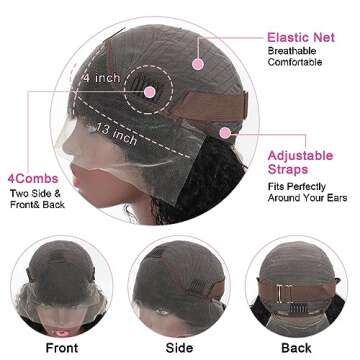 Premium Tryfey Water Wave Lace Front Wigs for Women