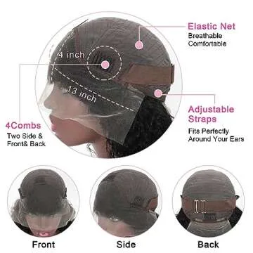 Premium Tryfey Water Wave Lace Front Wigs for Women