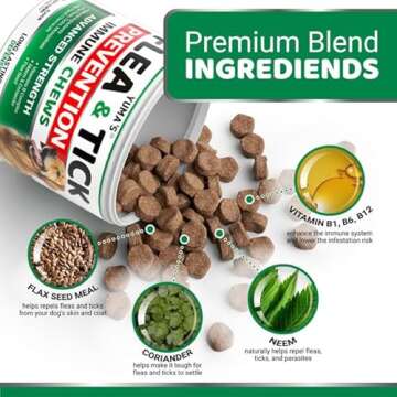 Natural Flea and Tick Prevention Chewables for Dogs