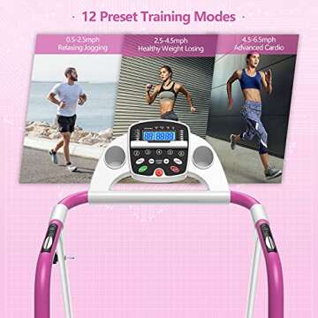 Goplus 800W Folding Treadmill - Compact & Stylish Fitness Machine for Home