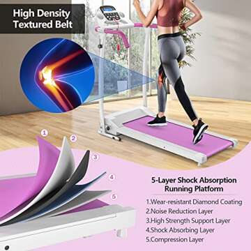 Goplus Folding Treadmill with LED Display - Perfect for Home Use