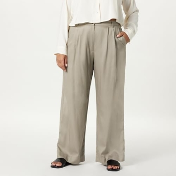 The Drop Women's Amalia Relaxed Pleated Trousers
