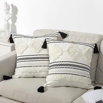 BLUE PAGE 18x18 Morocco Throw Pillow Cover