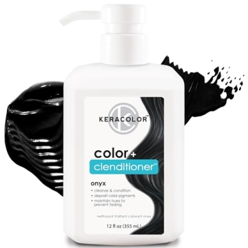 Keracolor Color + Clenditioner 3-in-1 Color-Depositing Conditioner, Gently Cleanses & Conditions, Se...