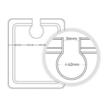 EVERIE Sous Vide Container 12 Quart EVC-12 with Collapsible Hinged Lid Compatible with Anova Nano or AN500-US00 or Anova Pro 3.0 or Anova Mini, Also Fits Instant Pot