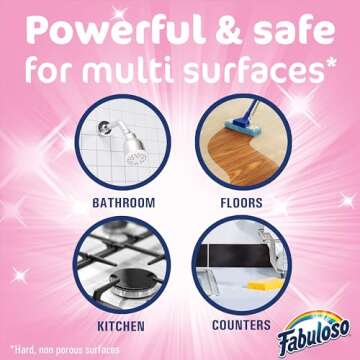 Fabuloso Multi-Purpose Cleaner & Floor Cleaner, 2X Concentrated, Watermelon Scent, 56 fluid ounces