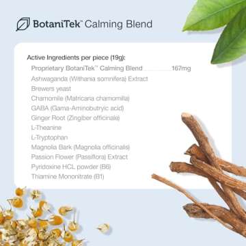 Kradle Bliss Bar Calming Chews for Stress Relief - 6 Pack