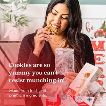 David's Holiday Cookie & Brownie Gift Basket Crate