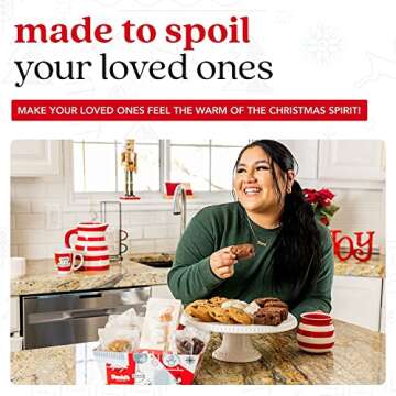 David's Holiday Cookie & Brownie Gift Basket Crate