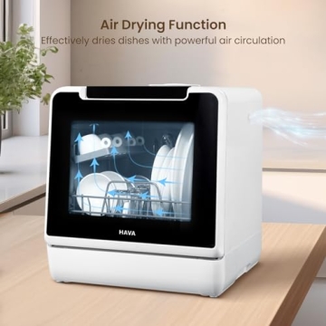 HAVA Portable Countertop Dishwasher with Child Lock