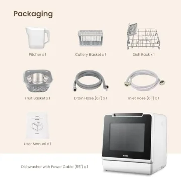 HAVA Portable Countertop Dishwasher with Child Lock