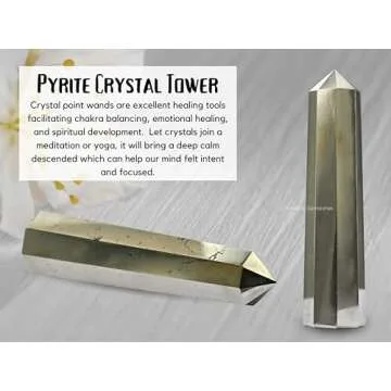 Pyrite Crystal Towers for Reiki Healing & Energy Cleansing