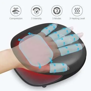 Wireless Hand Massager with Heat and Compression