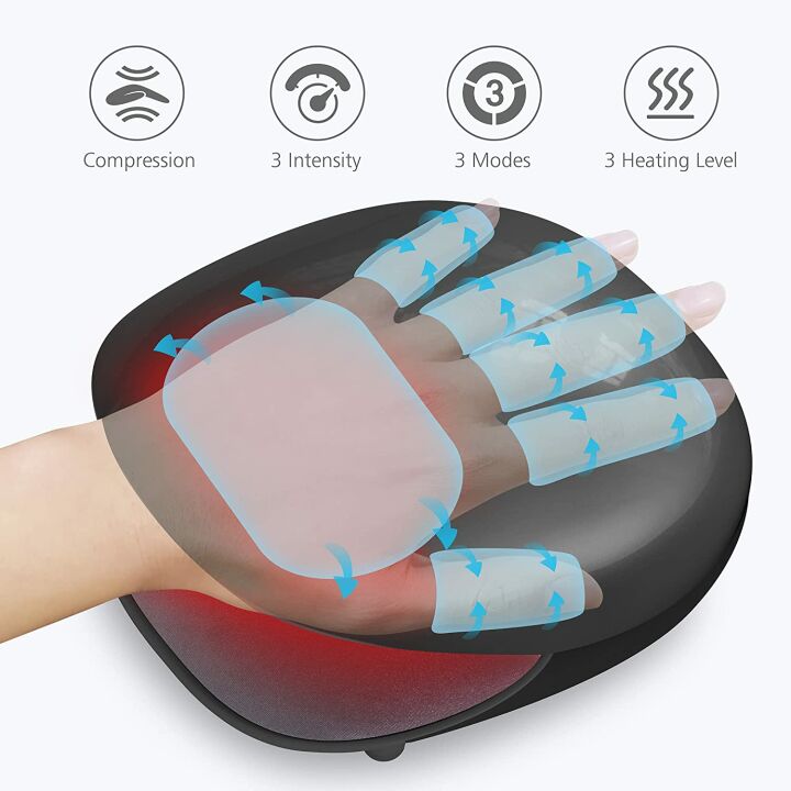 Wireless Hand Massager with Heat and Compression