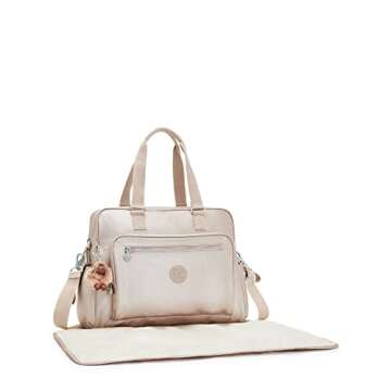 Kipling Alanna Metallic Diaper Bag - Chic Quartz Metallic for Parents