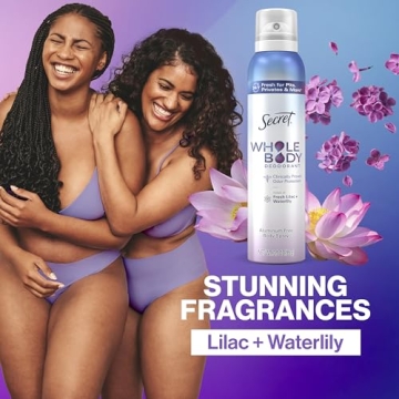 Secret Lilac & Waterlily Whole Body Deodorant Spray