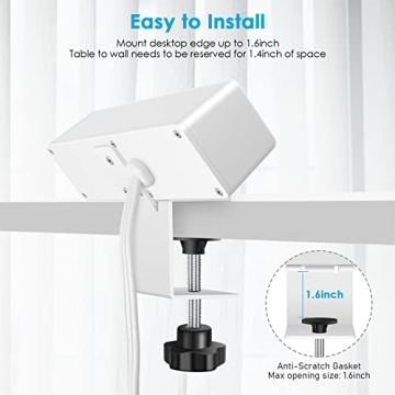 3 AC Outlet Desk Clamp Power Strip - Organized Charging Hub