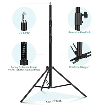 Heavy Duty 9.2ft Light Photography Tripod Stand Ideal for All