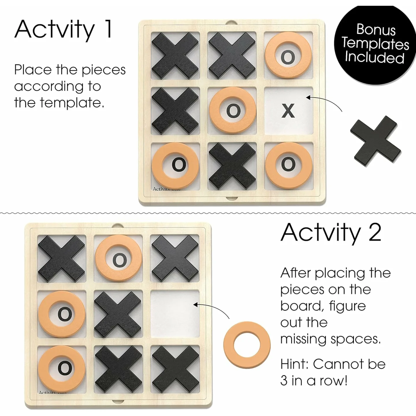 Wooden Tic Tac Toe Game for Seniors – Engaging & Fun