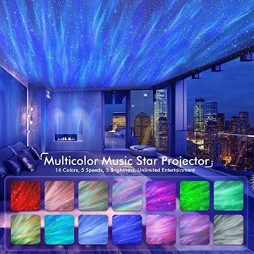Rossetta Galaxy Projector LED Night Light for Kids & Adults