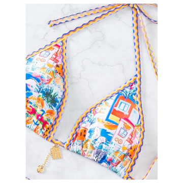 SOLY HUX Colorful Halter Bikini Set for Stylish Summer Fun