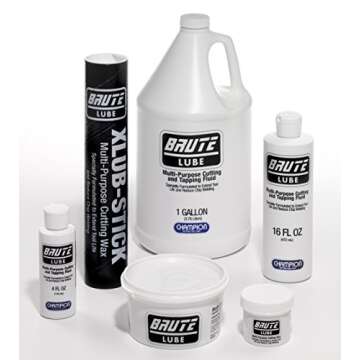 Champion Cutting Tool BruteLube 2 oz Tub Cutting Wax Lubricant: XLUB-WAX-2