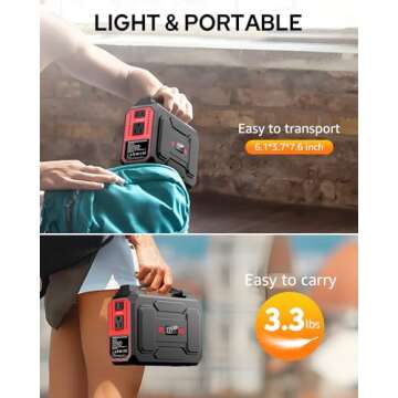 Apowking 146Wh Portable Power Station for Emergencies