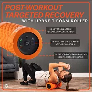 URBNFit Vibrating Foam Roller for Pain Relief and Recovery