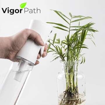 VIGOR PATH Continuous Spray Bottle with Ultra Fine Mist - Versatile Water Sprayer for Hair, Home Cleaning, Salons, Plants, Aromatherapy, and More - Empty Hair Spray Bottle (Clear - 5oz (2 Pack)