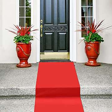 Shappy Red Carpet Runner for Weddings and Events 2.6x60ft