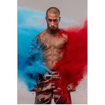 ColorMarathon(TM) Premium Quality non-toxic HOLI Colors color powder - 12 Lbs (6 colors X 2lbs Ea color) RED, YELLOW, PINK, BLUE, GREEN, AND PURPLE - SHIPS FROM USA