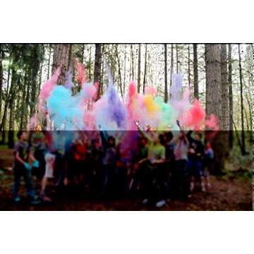 ColorMarathon(TM) Premium Quality non-toxic HOLI Colors color powder - 12 Lbs (6 colors X 2lbs Ea color) RED, YELLOW, PINK, BLUE, GREEN, AND PURPLE - SHIPS FROM USA