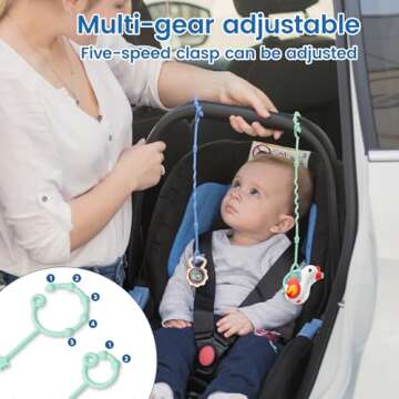 RTMOK Food Grade Silicone Toy Straps for Babies