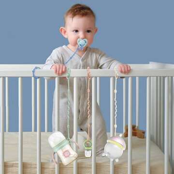 RTMOK Food Grade Silicone Toy Straps for Babies