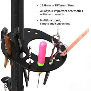 AliLeader Adjustable Wig Stand with Tool Tray