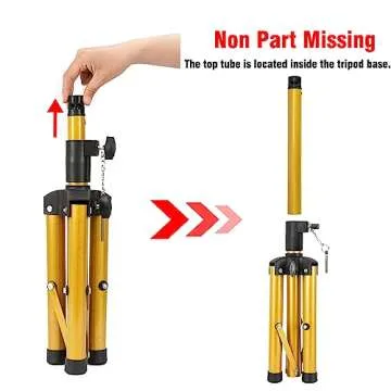 AliLeader Adjustable Wig Stand with Tool Tray