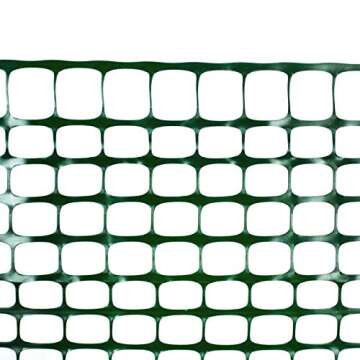 Sunnyglade 4 X100 Ft Outdoor Snow Fence Plastic Safety Temporary Garden Netting for Poultry,Rabbits,...