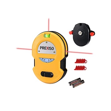 PREXISO Laser Level: 30Ft Horizontal & Vertical Line Laser for Perfect Alignment