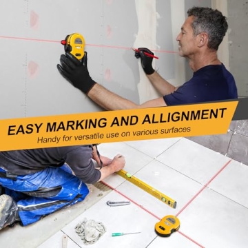 PREXISO 30Ft Laser Level with LED Light for Home Projects