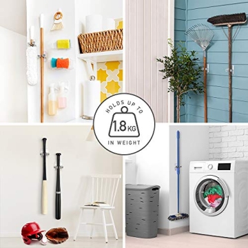 Command Broom and Mop Grippers for Easy Storage Solutions