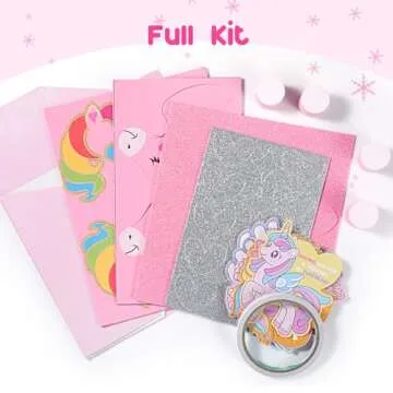 Pasimy Unicorn DIY Mailbox Set for Kids' Valentine Fun