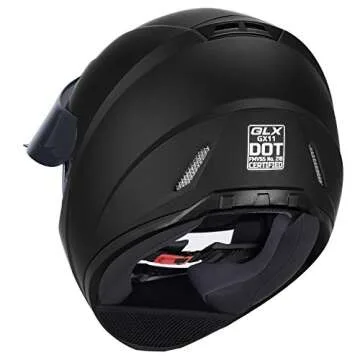 GLX GX11 Compact Motorcycle Helmet - Affordable Full Face Safe