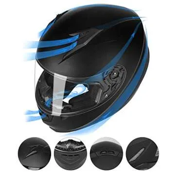 GLX GX11 Compact Motorcycle Helmet - Affordable Full Face Safe