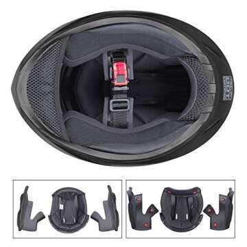 GLX GX11 Compact Motorcycle Helmet - Affordable Full Face Safe